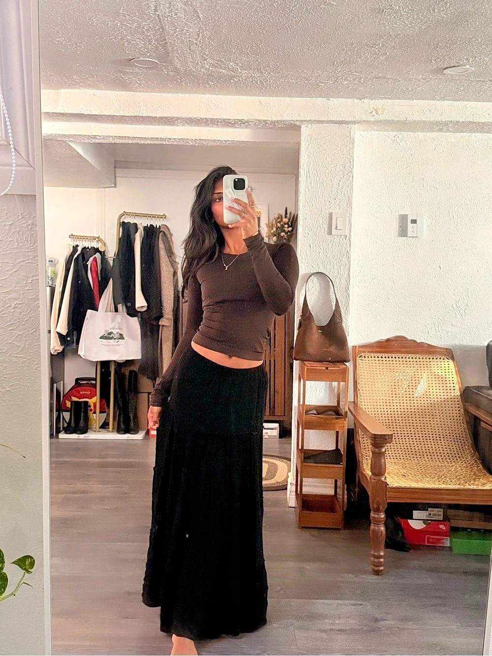 Women's Black Maxi Skirt
